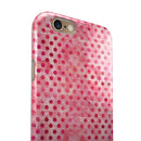 Shabby Chic Pink and Red Watercolor Polka Dots iPhone 6/6s or 6/6s Plus 2-Piece Hybrid INK-Fuzed Case