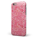 Shabby Chic Pink and Red Watercolor Polka Dots iPhone 6/6s or 6/6s Plus 2-Piece Hybrid INK-Fuzed Case