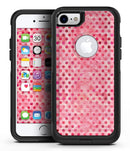 Shabby Chic Pink and Red Watercolor Polka Dots - iPhone 7 or 8 OtterBox Case & Skin Kits