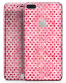 Shabby Chic Pink and Red Watercolor Polka Dots - Skin-kit for the iPhone 8 or 8 Plus
