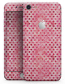 Shabby Chic Pink and Red Watercolor Polka Dots - Skin-kit for the iPhone 8 or 8 Plus