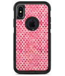 Shabby Chic Pink and Red Watercolor Polka Dots - iPhone X OtterBox Case & Skin Kits