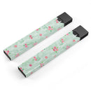 Shabby Chic Watercolor Holly Pattern V2 - Premium Decal Protective Skin-Wrap Sticker compatible with the Juul Labs vaping device