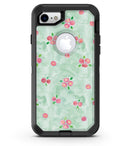 Shabby Chic Watercolor Holly Pattern V2 - iPhone 7 or 8 OtterBox Case & Skin Kits