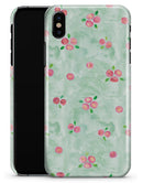 Shabby Chic Watercolor Holly Pattern V2 - iPhone X Clipit Case