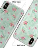 Shabby Chic Watercolor Holly Pattern V2 - iPhone X Clipit Case