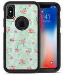 Shabby Chic Watercolor Holly Pattern V2 - iPhone X OtterBox Case & Skin Kits