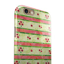 Shabby Chic Watercolor Holly Patttern iPhone 6/6s or 6/6s Plus 2-Piece Hybrid INK-Fuzed Case
