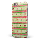 Shabby Chic Watercolor Holly Patttern iPhone 6/6s or 6/6s Plus 2-Piece Hybrid INK-Fuzed Case