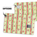 Shabby Chic Watercolor Holly Patttern - Premium Protective Decal Skin-Kit for the Apple Credit Card