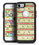Shabby Chic Watercolor Holly Patttern - iPhone 7 or 8 OtterBox Case & Skin Kits