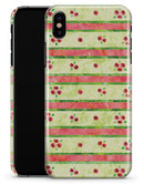 Shabby Chic Watercolor Holly Patttern - iPhone X Clipit Case