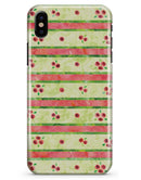 Shabby Chic Watercolor Holly Patttern - iPhone X Clipit Case