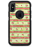 Shabby Chic Watercolor Holly Patttern - iPhone X OtterBox Case & Skin Kits