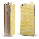Shabby Chic Yellow Watercolor Pattern iPhone 6/6s or 6/6s Plus 2-Piece Hybrid INK-Fuzed Case