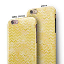 Shabby Chic Yellow Watercolor Pattern iPhone 6/6s or 6/6s Plus 2-Piece Hybrid INK-Fuzed Case