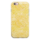 Shabby Chic Yellow Watercolor Pattern iPhone 6/6s or 6/6s Plus 2-Piece Hybrid INK-Fuzed Case