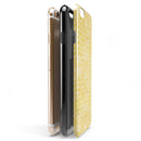 Shabby Chic Yellow Watercolor Pattern iPhone 6/6s or 6/6s Plus 2-Piece Hybrid INK-Fuzed Case