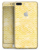 Shabby Chic Yellow Watercolor Pattern - Skin-kit for the iPhone 8 or 8 Plus