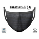 Shades of Black Vintage Wood - Made in USA Mouth Cover Unisex Anti-Dust Cotton Blend Reusable & Washable Face Mask with Adjustable Sizing for Adult or Child