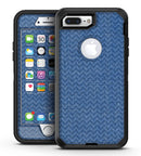 Shades of Blue Horizonantal Chevron Pattern - iPhone 7 Plus/8 Plus OtterBox Case & Skin Kits