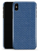 Shades of Blue Horizonantal Chevron Pattern - iPhone X Clipit Case