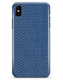 Shades of Blue Horizonantal Chevron Pattern - iPhone X Clipit Case