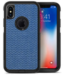 Shades of Blue Horizonantal Chevron Pattern - iPhone X OtterBox Case & Skin Kits