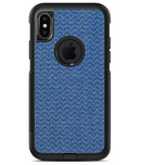 Shades of Blue Horizonantal Chevron Pattern - iPhone X OtterBox Case & Skin Kits