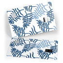 Shades of Blue Whispy Feathers - Premium Protective Decal Skin-Kit for the Apple Credit Card