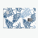 Shades of Blue Whispy Feathers - Premium Protective Decal Skin-Kit for the Apple Credit Card