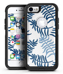 Shades of Blue Whispy Feathers - iPhone 7 or 7 Plus Commuter Case Skin Kit