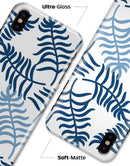 Shades of Blue Whispy Feathers - iPhone X Clipit Case