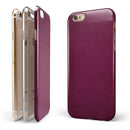 Shades of Burgundy Over Vintage Script iPhone 6/6s or 6/6s Plus 2-Piece Hybrid INK-Fuzed Case