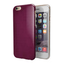 Shades of Burgundy Over Vintage Script iPhone 6/6s or 6/6s Plus 2-Piece Hybrid INK-Fuzed Case