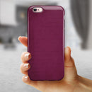 Shades of Burgundy Over Vintage Script iPhone 6/6s or 6/6s Plus 2-Piece Hybrid INK-Fuzed Case