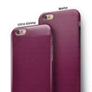 Shades of Burgundy Over Vintage Script iPhone 6/6s or 6/6s Plus 2-Piece Hybrid INK-Fuzed Case