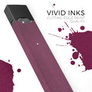 Shades of Burgundy Over Vintage Script - Premium Decal Protective Skin-Wrap Sticker compatible with the Juul Labs vaping device
