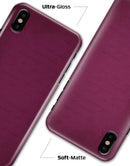 Shades of Burgundy Over Vintage Script - iPhone X Clipit Case