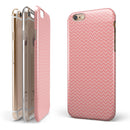 Shades of Coral Chevron Pattern iPhone 6/6s or 6/6s Plus 2-Piece Hybrid INK-Fuzed Case