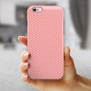 Shades of Coral Chevron Pattern iPhone 6/6s or 6/6s Plus 2-Piece Hybrid INK-Fuzed Case
