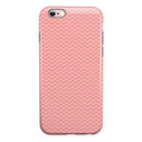 Shades of Coral Chevron Pattern iPhone 6/6s or 6/6s Plus 2-Piece Hybrid INK-Fuzed Case