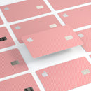 Shades of Coral Chevron Pattern - Premium Protective Decal Skin-Kit for the Apple Credit Card