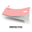 Shades of Coral Chevron Pattern - Premium Protective Decal Skin-Kit for the Apple Credit Card