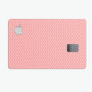 Shades of Coral Chevron Pattern - Premium Protective Decal Skin-Kit for the Apple Credit Card