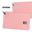Shades of Coral Chevron Pattern - Premium Protective Decal Skin-Kit for the Apple Credit Card