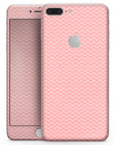 Shades of Coral Chevron Pattern - Skin-kit for the iPhone 8 or 8 Plus
