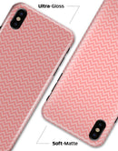 Shades of Coral Chevron Pattern - iPhone X Clipit Case