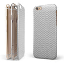 Shades of Gray Horizontal Chevron iPhone 6/6s or 6/6s Plus 2-Piece Hybrid INK-Fuzed Case