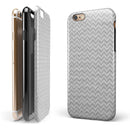 Shades of Gray Horizontal Chevron iPhone 6/6s or 6/6s Plus 2-Piece Hybrid INK-Fuzed Case
